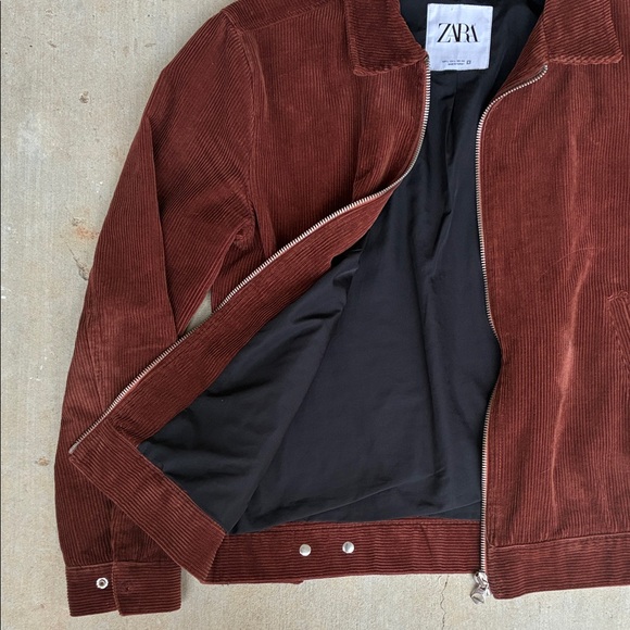 Zara Rust Brown Jacket - Picture 2 of 9